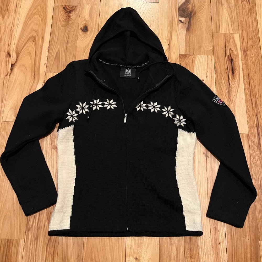 Rare - Dale of Norway Womens Hooded Full Zip Sweater